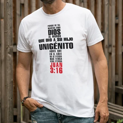 Remera con Diseño Cristiano Cód. FV002
