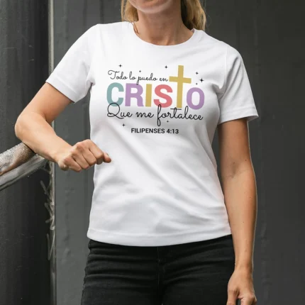 Remera Faith con Diseños Cristianos  Cód. FNF010